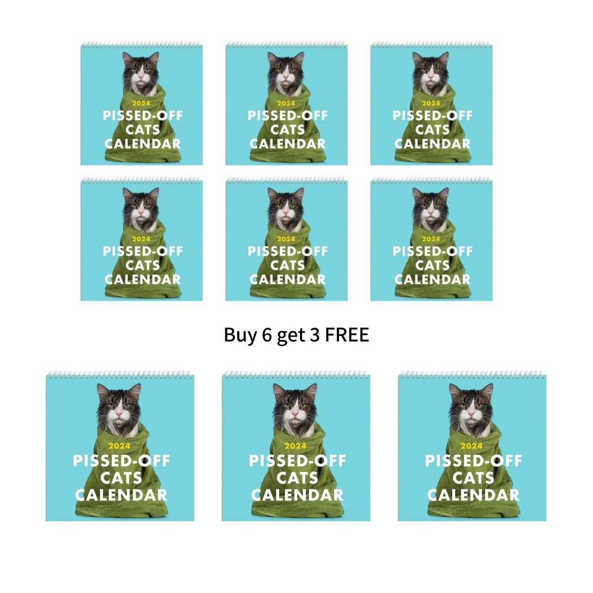 2024 Pissed-off Cats Calendar – The Raccoon Society